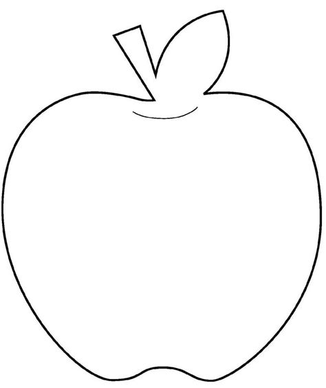 freeprintableshapetemplates apple template shape templates