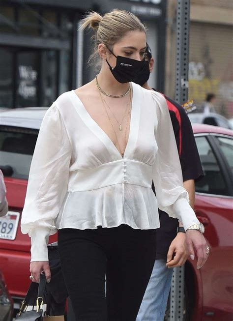 Ashley Benson Braless In See Through Blouse 8 Photos The Fappening
