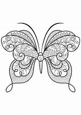 Coloring Butterfly Pages Butterflies Adults Beautiful Adult Patterns Color Book Printable Insects Kids Print Big Incredible Coloriage Mandala Insect Butterflys sketch template