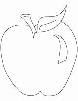 Apple Coloring Pages Apples Color Printable Drawing Fruit Kids Preschool Clipart Book Teacher Cliparts Picking Fruits Bitten Preschoolers Library Popular sketch template