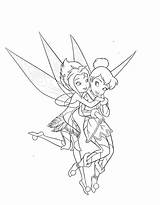 Tinkerbell Coloring Pages Friends Getcolorings Fairy sketch template