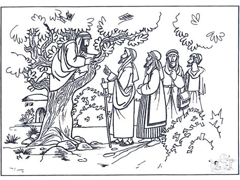 zacchaeus coloring page printable coloring home