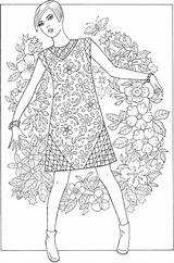 Coloring Pages Fashion Adult Doverpublications Dover Publications 1960s Book Colouring Books Animal Welcome 60s Choose Board Craftgossip Stamping Sheets sketch template