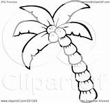 Palm Tree Outline Coloring Clipart Coconut Illustration Drawing Pages Trees Royalty Rf Visekart Line Outlines Printable Simple Clip Sabal Getdrawings sketch template