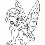 Fairy Coloring Sitting Pages Surfnetkids Next sketch template