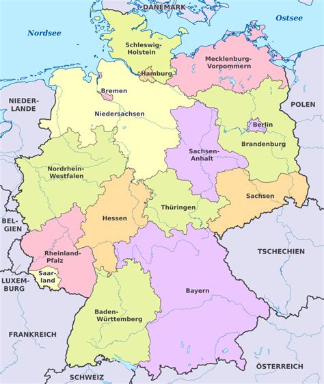karte von deutschland deutschland karte  wissenswertes