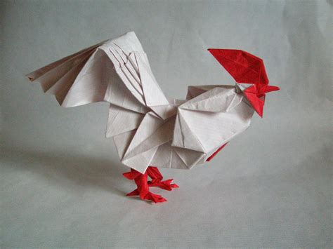 rooster  katsuta kyohei folded  artur biernacki  arturori origami
