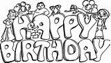 Birthday Happy Coloring Pages Clipartmag sketch template