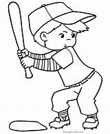 Coloring Pages Baseball Printable Color Sports Kids Print Sheets Boy Boys Help Printing Spring sketch template