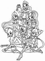Winx Club Coloring Pages Drawing Printable Bloom Bloomix Winks Flora Elfkena Safari Color Fan Girls Colouring Stella Group Tecna Getdrawings sketch template
