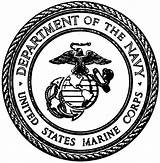 Marine Seal Emblem Logo Navy Corp Vector Corps Usmc Marines Svg Symbol Coloring United States Drawing  Marinecorps Clipart Air sketch template