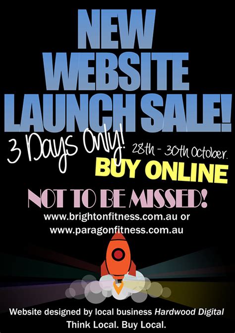 website launch poster  hiit