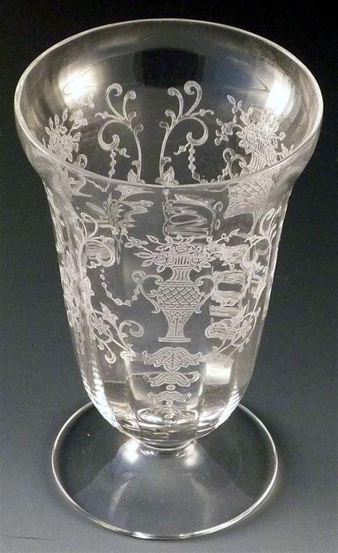 More Basket Etches Elegant Glass Urns And Flowers Etched