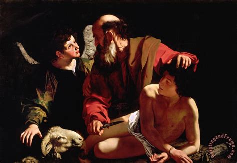 caravaggio sacrifice  isaac painting sacrifice  isaac print  sale