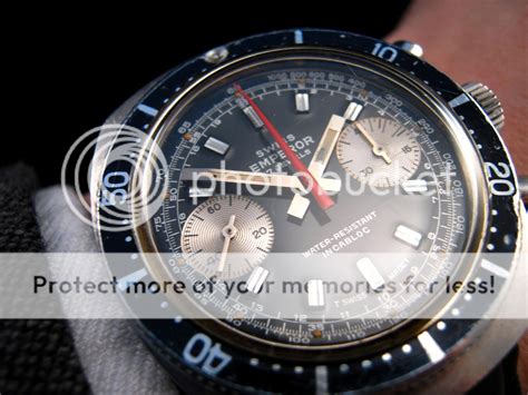 swiss emperor military diver style vajoux  chronograph vintage  ebay
