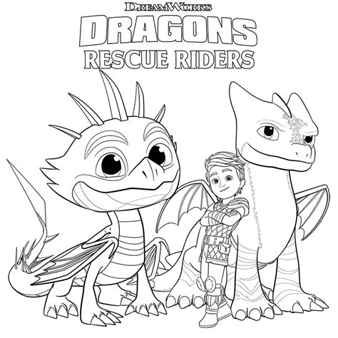 dreamworks dragons rescue riders coloring pages