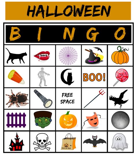 printable halloween bingo    printableecom