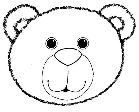 teddy bear template teddy bear outline teddy bear coloring pages
