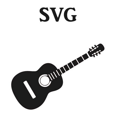 guitar svg file svg files  cricut svg files  etsy