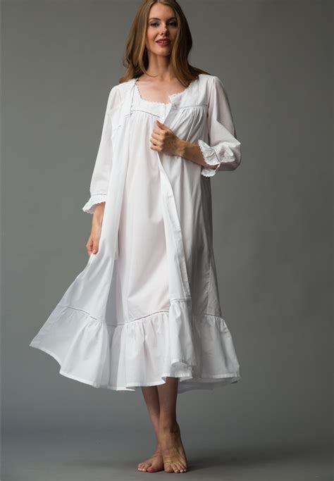 cotton robe thea nightgown sleeveless nightie