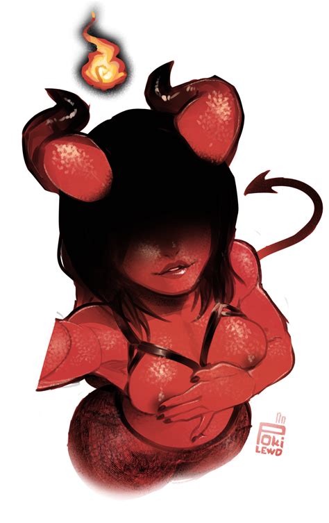 Demon Girl Sketch By Pokilewd Hentai Foundry