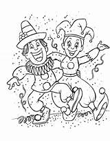 Carnival Coloring Kids Pages Funny sketch template