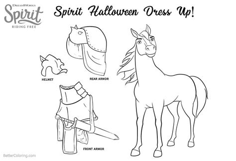 spirit riding  coloring pages spirit halloween dress  activity