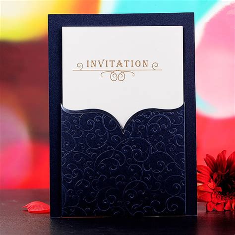 pcslot blank customized invitation cards bow tiemm business