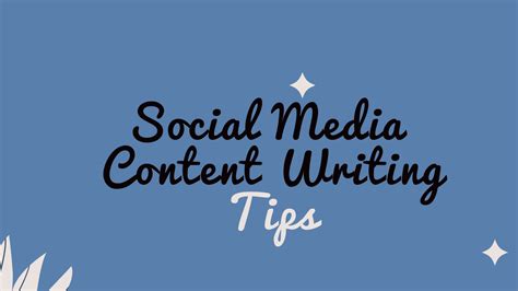 social media content writing tips  follow