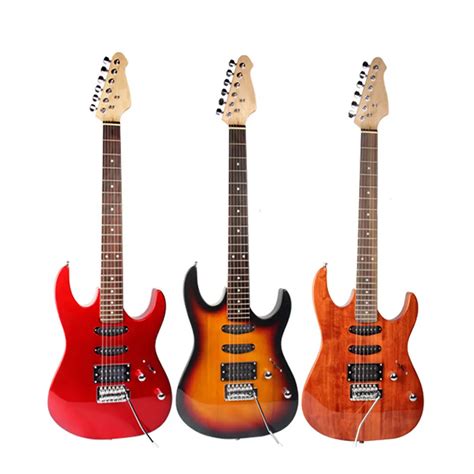 electric guitar beginner adult  colors musical instruments guitarra acoustic guitars maple wood