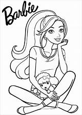 Barbie Coloring Puppy Pages Coloringbay sketch template