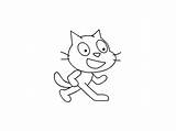 Scratch Cat Coloring Contest Project Mit Edu Entry Original sketch template