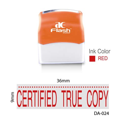 certified true copy stock stamp ae stamp