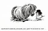 Thelwell Ponies Suburban Sufficiency Pferd sketch template