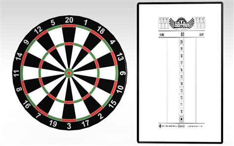 model dart board score
