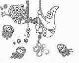 Coloring Friends Pages Forever Spongebob Library Clipart Jellyfishing sketch template