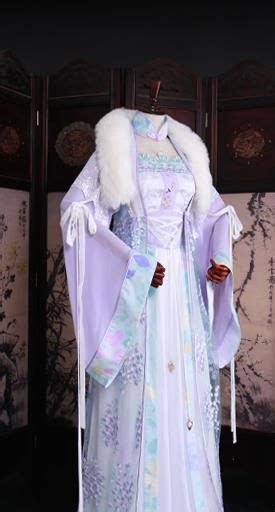 chinese ancient princess lilac hanfu dress han dynasty