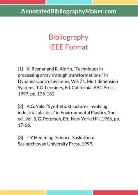 ieee bibliography maker