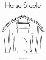 Coloring Barn Stable Outline Coop Chicken Horse Drawing Christmas Noodle Print Twisty Twistynoodle Built California Usa Favorites Login Add Ll sketch template