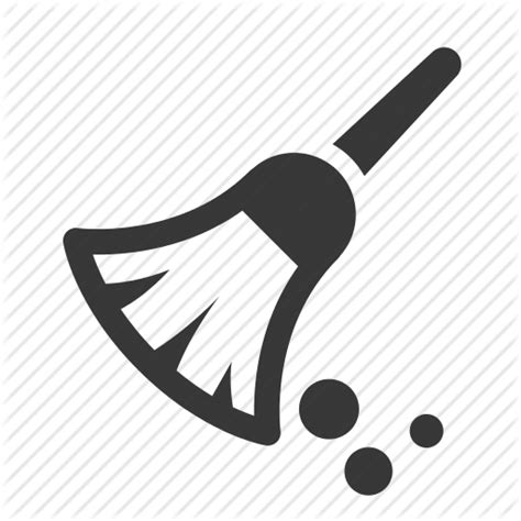 broom duster cleaning housekeeping brush icon
