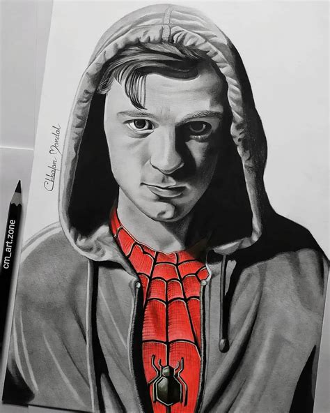 tom holland spider man coloring pages