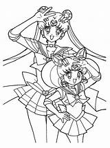 Moon Sailor Coloring Pages Kids Printable sketch template