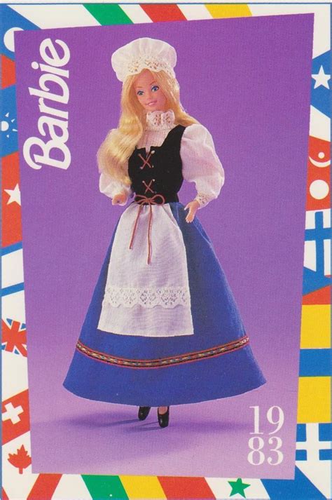 1991 mattel barbie trading card 70 1983 swedish barbie dolls of the