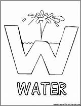 Coloring Pages Water Kids Fun Preschool Alphabets Drop Activities Conservation Letter Worksheets Color Printable Kindergarten Alphabet Crafts Clipart Land Colouring sketch template