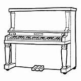 Piano Coloring Pages Upright Colouring Sketch Beautiful Bord Paino Key Spinet Little Clipart Playing Paintingvalley Clip sketch template