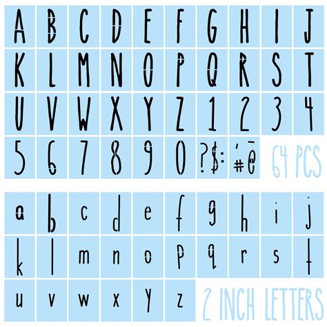 buy  pieces alphabet stencils letters  numbers stencils small