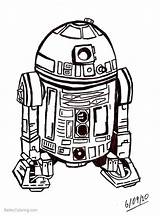 Wars Star R2 D2 Coloring Pages Drawing Printable Kids Adults Drawings Getdrawings Deviantart sketch template