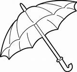 Umbrella Coloring Pages Drawing Printable Color Template Line Clipart Sheet Girl Beach Holding Kids Umbrellas Templates Print Colouring Clip Sheets sketch template