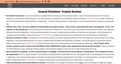 product disclaimer examples   guide termly