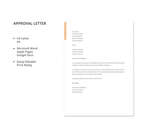 approval letter templates    premium templates